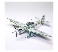 JINGDEE Aviones a Escala de exhibición 1:72 for el Modelo de Caza alemán JU-87G2 Rudel 1945, avión clásico de la Segunda Guerra Mundial, Regalo for Fiestas navideñas Apto para Dar Regalos