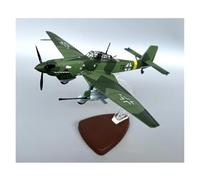 JINGDEE Aviones a Escala de exhibición Avión de Combate alemán JU87-G1, Modelo de Hans Rudel, Escala 1/72, colección de Recuerdo de avión Militar de aleación de 1944. Apto para Dar Regalos