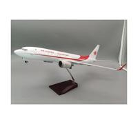 JINGDEE Aviones a Escala de exhibición Modelo de avión de Resina Terminado, 47 cm, Escala 1/85, for exhibición en el área de recepción del B737-800 de Argelia. Apto para Dar Regalos(with Lamp)