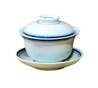 Jingdezhen-Taza De Té Cerámica Hecha A Mano, Tazón Viaje, Taza Personal Porcelana Azul Y Blanca Gaiwan, 200ml La Elegancia Es Atemporal(D)