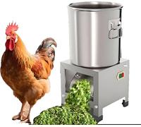 JINGEDD Cortadora de Verduras Comercial de 1800 W, trituradora de Acero Inoxidable de Alta Resistencia para el procesamiento de Alimentos para Aves de Corral, Alta eficiencia de producción