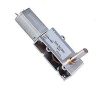 JINGERL 1 unids GW180 DC 6V / 12V Turbo Gusano Motor de Engranaje Torque Alto Reductor Metal Caja de Engranajes Material eléctrico Ultrathin 90 ° -Axis 4-52rpm, DIY (Size : 12V 26RPM)