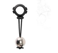 JINGHUA3 Anillo de pene con cuentas de metal ajustable, anillo de testículo, peso testicular, escroto, colgante de pene, camilla, anillo de pene, masajeador erótico CBT (3 bolas, 3,5 cm) (Size : 1 Ku