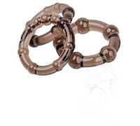 JINGHUA3 Anillos para el pene Anillo de silicona elástico de primera calidad, paquete de 3 para hombres sexuales, anillo de placer con escroto, cinturón reutilizable para (transparente) (Color : Grau
