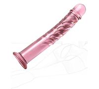 JINGHUA3 Consolador anal de cristal Tapones anales Butt Plug Crystal Pene Punto G Próstata Vagina Estimulación del clítoris anal Masturbación Masajeador Masajeador Juguete sexual anal para (C) (Size