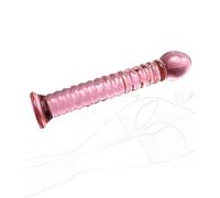 JINGHUA3 Consolador anal de cristal Tapones anales Butt Plug Crystal Pene Punto G Próstata Vagina Estimulación del clítoris anal Masturbación Masajeador Masajeador Juguete sexual anal para (C) (Size