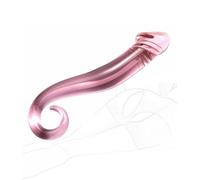 JINGHUA3 Consolador anal de cristal Tapones anales Butt Plug Crystal Pene Punto G Próstata Vagina Estimulación del clítoris anal Masturbación Masajeador Masajeador Juguete sexual anal para (C) (Size