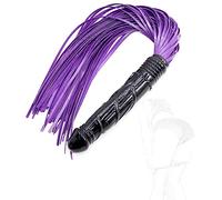 JINGHUA3 Consolador con Látigo SM Consolador Anal Plug Anal Réplica de Pene Consolador Realista Fetiche Dilatador Estimulación de la Masturbación Punto G Juguete Sexual (Negro + Púrpura) (Color : Lil