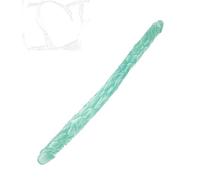 JINGHUA3 Consoladores Dobles Consolador Anal Doble Plug con Dos Extremos Pene Stick Masajeador de Masturbación de Doble Extremo Juguete Anal y Vagina SM Juguete Sexual Mujeres Hombres (Azul) (Color :