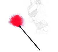 JINGHUA3 Feather Tickler SM Love Feather Bed Restricciones Pluma Coqueteo Juguete Sexual Testículos Estimulación del Clítoris Pluma Cachorro Juguete Sexual Perfecto para Espalda Pecho (Púrpura) (Colo