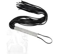 JINGHUA3 Flogger erótico Fetiche Látigo BDSM Mango de mampostería Látigo de cuero Restricciones adultos Juegos sexuales Restricciones de esclavitud Juego de rol Látigos sexuales SM Juguete sexual