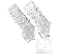 JINGHUA3 Funda para Pene con Anillos para Testículos SM Condones para Pene Paquete de 2 Fundas Pene Alargador de Pene Reutilizable para Retrasar la Eyaculación Juguete Sexual para (Color Carne) (Colo