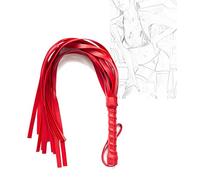 JINGHUA3 Látigos Flogger de Cuero Seducción de Pareja Látigo Juguete Sexual SM Juegos de Bondage Montar Juguete Erótico de Nalgadas Accesorios de Juego de Roles Extremos Juguete Sexual para (Rosa) (C