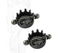 JINGHUA3 Pinzas para pezones fetiche ajustables Pinzas para pezones Corrector de senos Estimulación de metal Juego de roles Erótico SM BDSM Juguetes sexuales para mujeres y parejas (Plata, 1 par) (Co