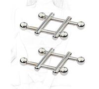 JINGHUA3 SM Abrazaderas para pezones fetiche ajustables Abrazaderas para senos sexys Abrazaderas para pezones para coquetear Estimulación del pezón para senos Juguetes sexuales BDSM (par)