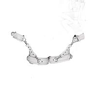 JINGHUA3 SM Bondage Kit Juego de sujeción parejas Fetiche Restricciones sexuales mujeres con 2 muñequeras Correas de cintura para el muslo Juego de corteza BDSM Esposas Juguetes sexuales (Azul) (Colo