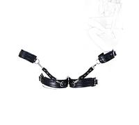 JINGHUA3 SM Bondage Kit Juego de sujeción parejas Fetiche Restricciones sexuales mujeres con 2 muñequeras Correas de cintura para el muslo Juego de corteza BDSM Esposas Juguetes sexuales (Azul) (Colo