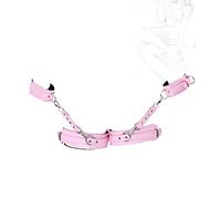 JINGHUA3 SM Bondage Kit Juego de sujeción parejas Fetiche Restricciones sexuales mujeres con 2 muñequeras Correas de cintura para el muslo Juego de corteza BDSM Esposas Juguetes sexuales (Azul) (Colo