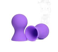 JINGHUA3 Succionador de pezón redondo de silicona Extractor de leche Succionador de pezón Coqueteo Juguete sexual Succionador de pezón erótico 1 par Succionador de pezón Estimulador (azul) (Color : L