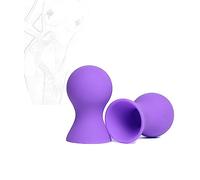 JINGHUA3 Succionador de Pezones 1 par Succionador de Pezones Succionador de Pezones de Silicona Succionador de Pezones Abrazaderas de Pezones Estimulador de Senos SM BDSM Juguete Sexual (Azul) (Color