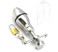 JINGHUA3 Tapón anal con cerradura Expansor anal Dilatador de expansión anal Tapón anal ajustable Estimulación de la próstata vaginal Abrazadera de expansión Espéculo Tapón anal Juguetes sexuales