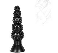 JINGHUA3 Tapón Anal Extra Largo Consolador Anal Vaginal Estimulación del Punto G Ventosa Fuerte Tapones Anales Grandes Butt Plug BDSM Juguetes Sexuales Consolador Anal Dilatador Juguete Sexual (L) (S