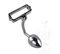 JINGHUA3 Tapones anales de acero inoxidable con anillos para el pene, tapón anal, anillo para el pene, anillo para el pene, masturbación, tapón anal, anillos para el pene, consolador anal (S) (Size :