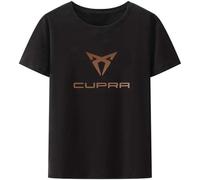Jinghui Brand Car Logo T-Shirts Men Print Cupro Logo T-Shirt O-Neck Short Sleeves Oll Seosons Cosuol Cool Top Tee T Shirt, Negro , S