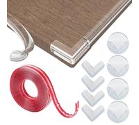 JINGIHE 3M - Protector de bordes para bebé con 8 protectores de esquinas, protección para niños, protección de cantos de mesa, protección para cantos de mesa, cama infantil, para mesa de cristal,