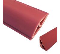 JingJiangBo Tira de transición de Alfombra a baldosa de PVC Duradera: Protector de Borde de Piso de 1 m a 20 m de Largo for una transición Suave.(Red,Length 20m(65ft))