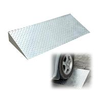 JINGJIAOPLSD Rampa de Chapa Galvanizada, Rampas para Silla de Ruedas con Textura Antideslizante, para Escalones de Casas y Bordillos de Puertas(100x30x10cm/39.4x11.8x3.9in)