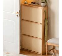 JINGJIAOPLSD Zapatero Armario Estilo Granja, Diseño Delgado Que Ahorra Espacio, Zapatero Mueble con 3 Cajones Abatibles, Muebles de Entrada y Pasillo(Yellow,85x20x110cm/34x8x43in)