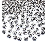 Jingle - 300 Campanas de Navidad, Campanas para Manualidades, Campanas para Corona, hogar de Vacaciones y decoración de Navidad (Plata, 0.5 Pulgadas)