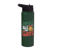 Jingle All The Gays - Divertido Orgullo LGBT Gay de Navidad Stainless Steel Insulated Water Bottle