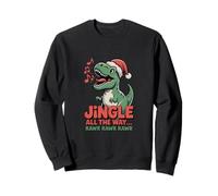 Jingle All The Way Rawr Funny Dino Christmas Sudadera
