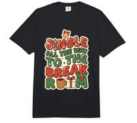 Jingle All The Way To Room Oficina Vacaciones Café Pausa Humor Comfort Colors Adult Heavyweight T-Shirt