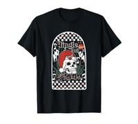 Jingle Bell Rockin Esqueleto Mano Rockin Signo Strat Holiday Camiseta