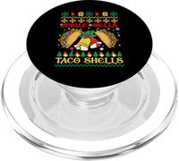 Jingle Bell Taco Shells Happy Christmas Tacos Comida Mexicana PopSockets PopGrip para MagSafe