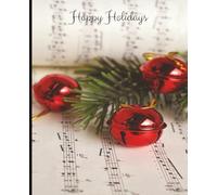 Jingle Bells Christmas Composition Notebook | 120 Lined Pages | 7.5 x 9.25 in | Festive Music-Themed Writing Journal for Students, Musicians & Holiday Lovers