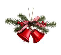 Jingle Bells for Christmas Tree, 62g Iron Holiday Ornament with Bow, Classic Metal Bell Decoration for Garland, Dining Room, Hotel Decor, Festive Tree Hanging Props for Seasonal Celebrations