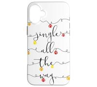 Jingle Bells Jingle All The Way Trineo Campanas Navidad Carcasa para iPhone 16 Plus