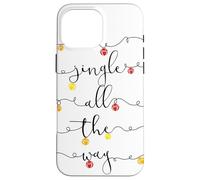 Jingle Bells Jingle All The Way Trineo Campanas Navidad Carcasa para iPhone 16 Pro MAX