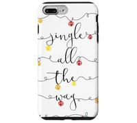 Jingle Bells Jingle All The Way Trineo Campanas Navidad Carcasa para iPhone 7 Plus/8 Plus