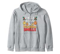 Jingle Bells Pickleball Huele a Divertido diseño navideño Sudadera con Capucha
