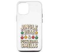 Jingle Bells Pickleball huele Divertido Pickleball de Navidad Carcasa para iPhone 12/12 Pro
