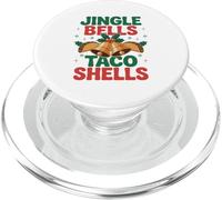 Jingle Bells Taco Shells Fiesta Navidad Amante de la Comida Mexicana PopSockets PopGrip para MagSafe