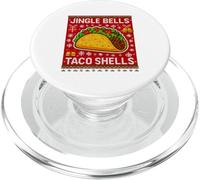 Jingle Bells Taco Shells Funny Christmas Tacos Lover PopSockets PopGrip para MagSafe