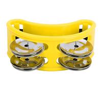 Jingle de Percusión de Pandereta de Pie, Cascabel de Percusión de Pandereta Elíptica con Caja de Cajón de Acero Inoxidable Accesorios de Tambor para Instrumentos de Percusión