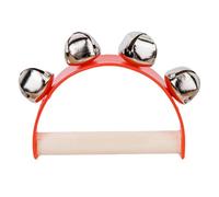 Jingle Handbell - Handglocke mit Holzgriff | Tragbares Spielzeug: Rasseln | Rasselglocken | Rasselspielzeug für Babys und Kinder