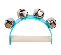 Jingle Handbell - Handglocke mit Holzgriff | Tragbares Spielzeug: Rasseln | Rasselglocken | Rasselspielzeug für Babys und Kinder